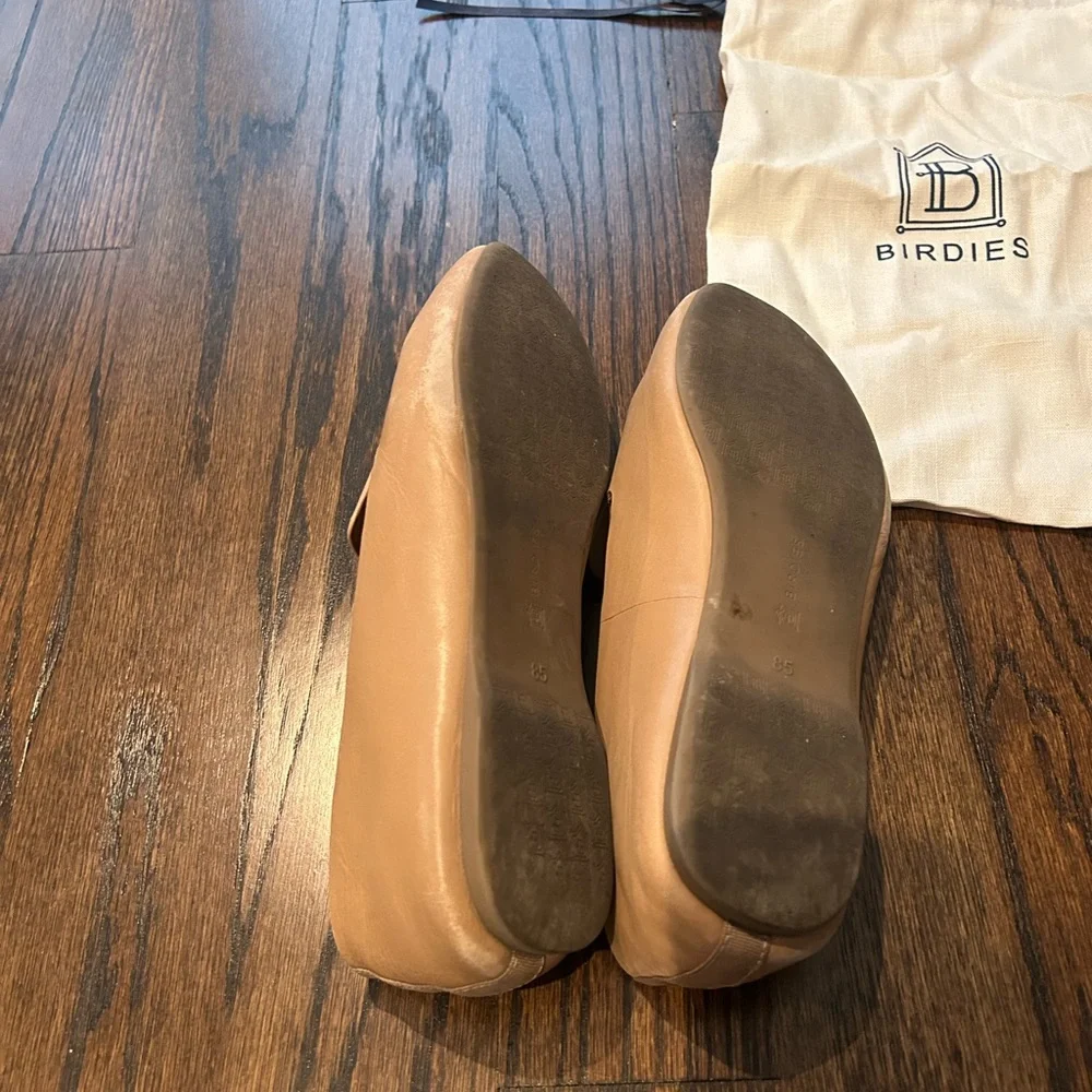 Birdies Tan Leather Slip-Ons - Picture 6 of 7